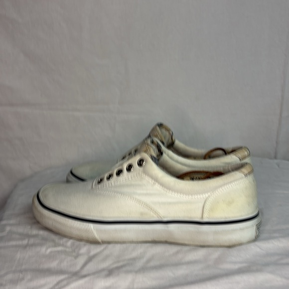 Sperry Men’s Top-Sider Halyard Laceless White Casual Shoes Size 9 - Picture 4 of 8